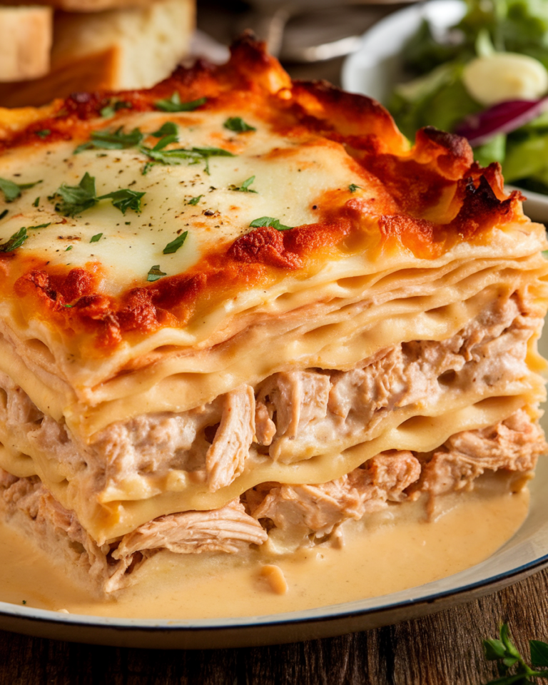 Cheesy Chicken Alfredo Lasagna recipe 1 1 9