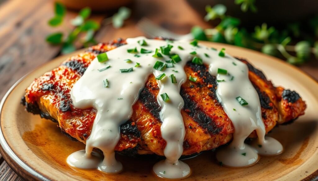 Cajun Grilled Chicken with Alabama White Sauce