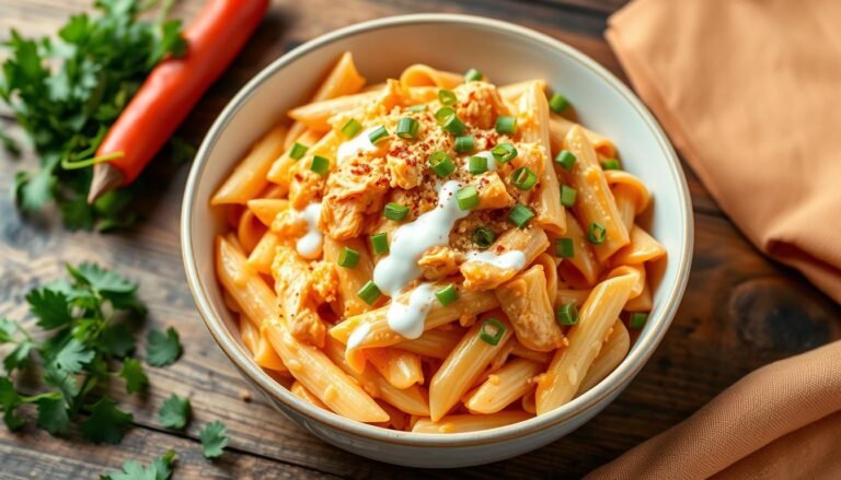 Buffalo Chicken Alfredo Penne