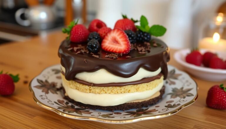 No-Bake Chocolate Eclair Cake