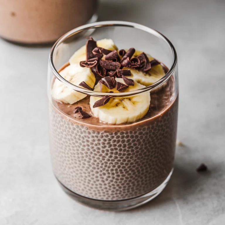 High-Protein Chocolate Banana Chia Pudding