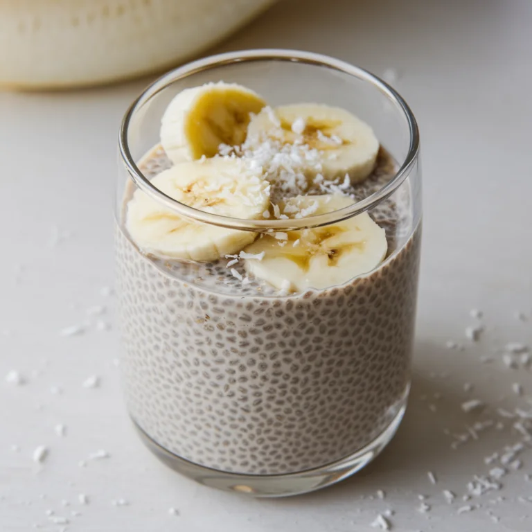 Banana Coconut Milk Chia Seed Pudding