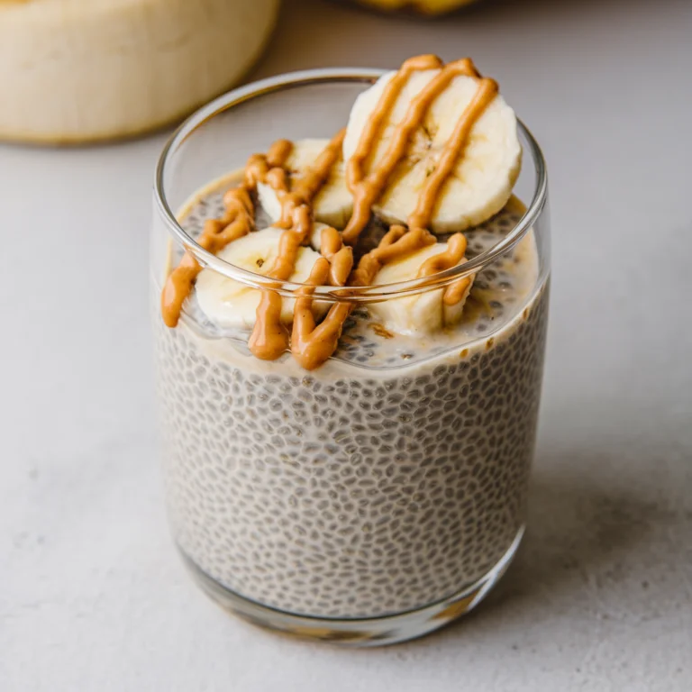 Banana Peanut Butter Chia Seed Pudding