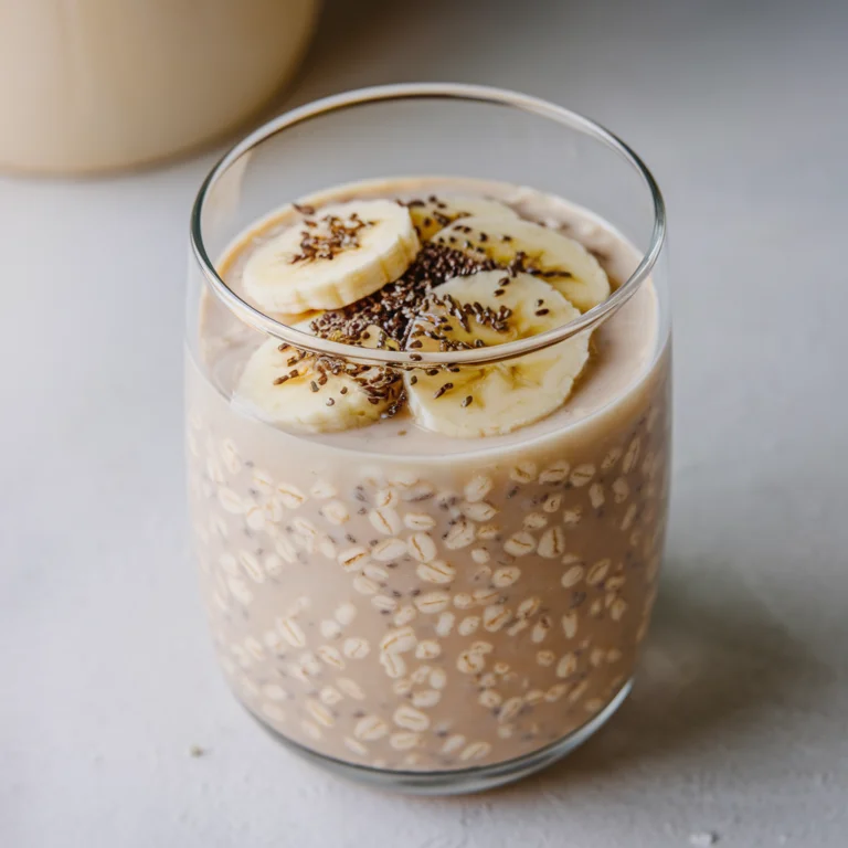 High-Protein Banana Overnight Oats