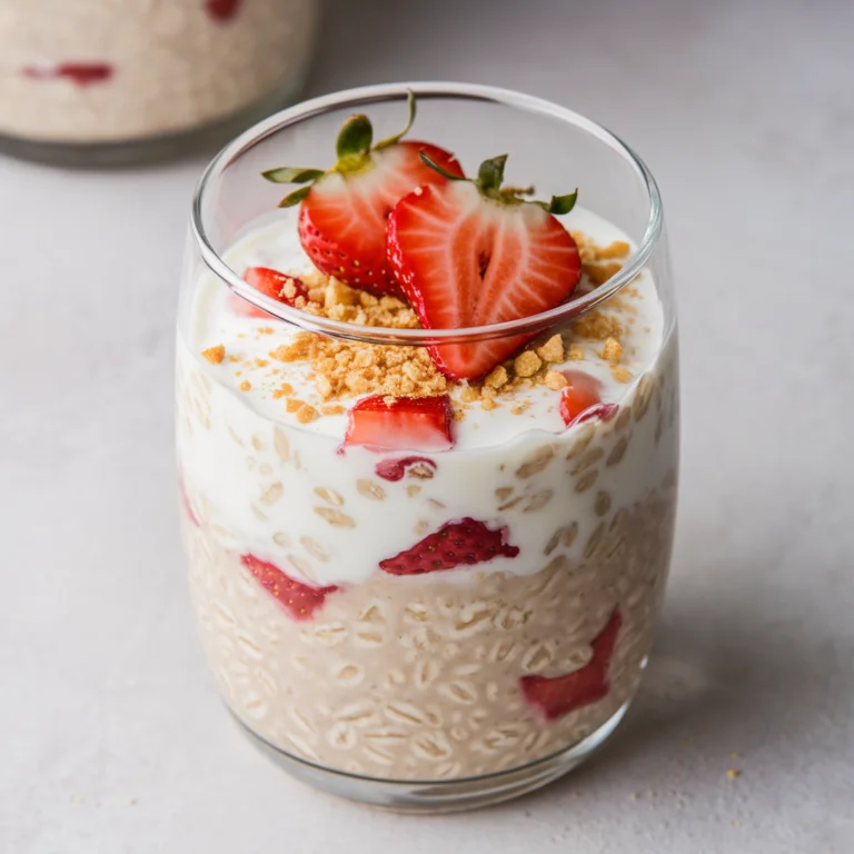 Strawberry Cheesecake Overnight Oats