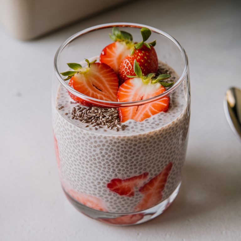 strawberry chia seed pudding